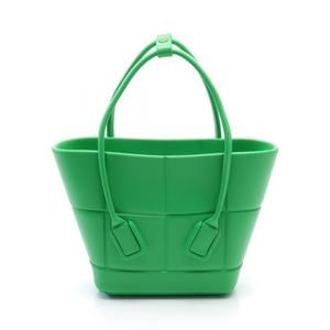 Bottega Veneta The Arco Rubber Handbag Green